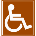 download Handicap Sign clipart image with 180 hue color