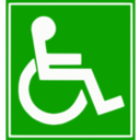 download Handicap Sign clipart image with 270 hue color