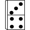 download Domino clipart image with 225 hue color