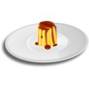 Creme Caramel On Plate