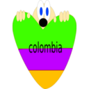 download Colombia clipart image with 45 hue color