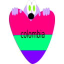 download Colombia clipart image with 270 hue color