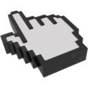 download 3d Hand Cursor clipart image with 90 hue color