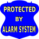 download Protected By Alarm System Sign 2 clipart image with 0 hue color