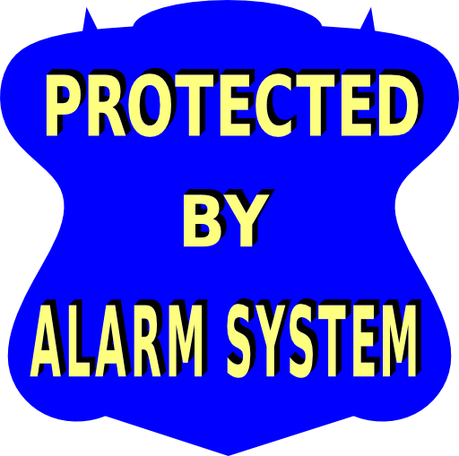 Protected By Alarm System Sign 2