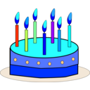 download Cake clipart image with 180 hue color