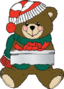 Christmas Bear Wih Present