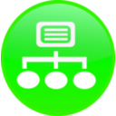 download Network Icon clipart image with 90 hue color