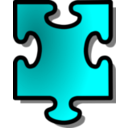 download Red Jigsaw Piece 15 clipart image with 180 hue color