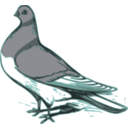 download Pigeon Illustration clipart image with 135 hue color