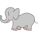 download Elephant clipart image with 315 hue color