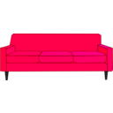 download Blue Sofa clipart image with 135 hue color