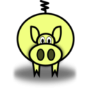 download Pig clipart image with 90 hue color