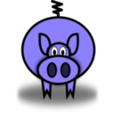 download Pig clipart image with 270 hue color