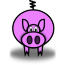 download Pig clipart image with 315 hue color