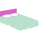 download Bed clipart image with 270 hue color