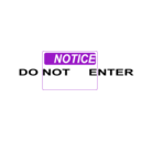 download Notice Do Not Enter clipart image with 45 hue color