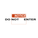 download Notice Do Not Enter clipart image with 135 hue color