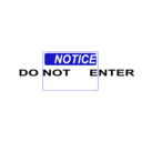 download Notice Do Not Enter clipart image with 0 hue color