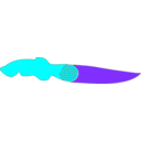 download Knife clipart image with 180 hue color