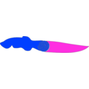 download Knife clipart image with 225 hue color