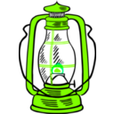 download Hurricane Lamp clipart image with 90 hue color
