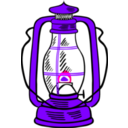 download Hurricane Lamp clipart image with 270 hue color