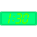 download Digital Clock clipart image with 90 hue color