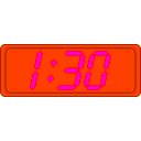 download Digital Clock clipart image with 315 hue color