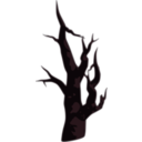 download Dead Tree clipart image with 270 hue color