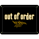 download Schild Out Of Order clipart image with 45 hue color