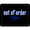 download Schild Out Of Order clipart image with 225 hue color