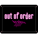 download Schild Out Of Order clipart image with 315 hue color