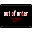 download Schild Out Of Order clipart image with 0 hue color