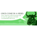 download Gnu Speaking clipart image with 90 hue color