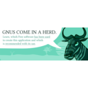 download Gnu Speaking clipart image with 135 hue color