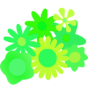 download Flower Cluster clipart image with 90 hue color