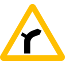 download Roadsign Junc Curve clipart image with 45 hue color