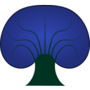 download Tree clipart image with 135 hue color