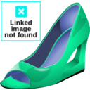 download Pink High Heels clipart image with 180 hue color