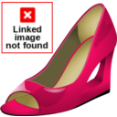 download Pink High Heels clipart image with 0 hue color
