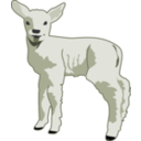 download Young Lamb clipart image with 45 hue color