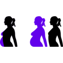 download Pregnancy Silhouet clipart image with 315 hue color