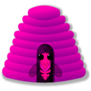 download Beehive clipart image with 270 hue color