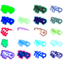 download Contour Effects clipart image with 180 hue color