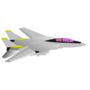 download F14 Tomcat clipart image with 90 hue color