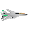 download F14 Tomcat clipart image with 180 hue color