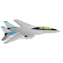 download F14 Tomcat clipart image with 225 hue color