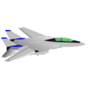 download F14 Tomcat clipart image with 270 hue color