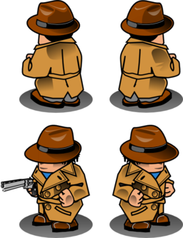 Noir Detective Sprite